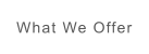 What We Offer